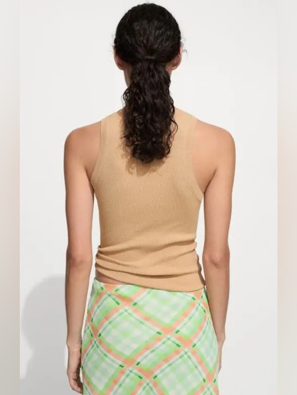 Mango MNG Karl Rib Knit Tank Top - Picture 5 of 11